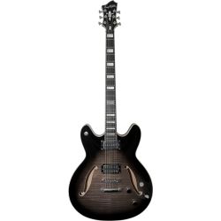 HAGSTROM ELEC. GUITAR. VIKING BARITONE DLX - COSMIC BLACK B