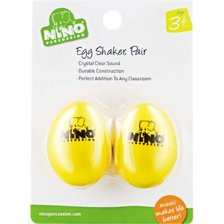 NINO PERCUSSION EGG SHAKER AMARILLO NINO540Y-2
