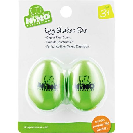 NINO PERCUSSION EGG SHAKER VERDE NINO540GG-2