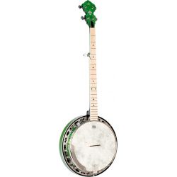 ORTEGA OBJE400TGR 5STR BANJO TRANSPARENT GREEN