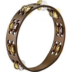 MEINL TA2VM-WB PANDERETA 2 FILAS JINGLES MIX. MARRÓN.