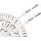 ORTEGA ORCCIS-30WH COILED CABLE STRAIGHTSTRAIGHT WHITE