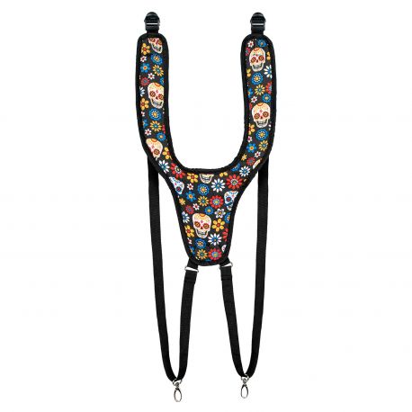 MEINL MDJS1DA DESIGNER DJEMBE STRAP, DAY OF THE DEAD