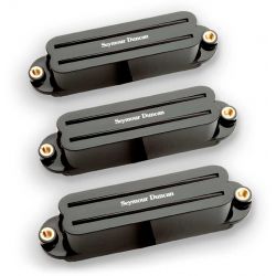 SEYMOUR DUNCAN SET HOT RAILS STRAT BLACK
