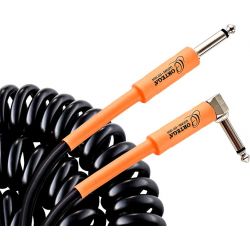ORTEGA ORCCI-30BK COILED CABLE STRAIGHTANGLE BLACK