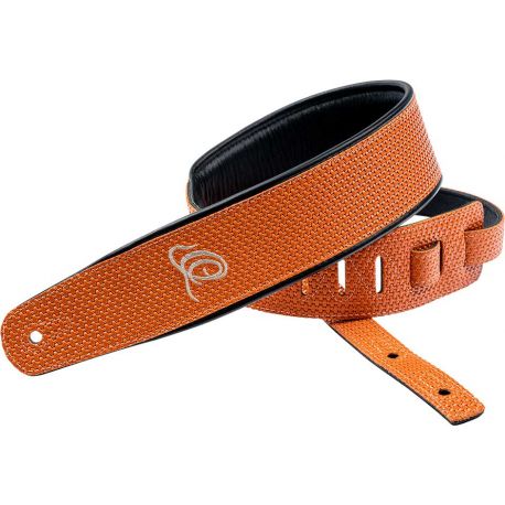 ORTEGA OSCU-6 GENUINE LEATHER STRAP ORANGE BRAID