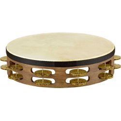 MEINL TAH2V-WB 2 ROWS, HAMMERED BRASS JINGLES, WALNUT BR