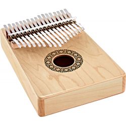 SONIC ENERGY KL1709H SOUND HOLE KALIMBA C MAJOR 17-NOTES, MAPLE