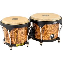 MEINL FWB190LB 6 34 & 8 WOOD BONGO, LEOPARD BURL