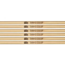 MEINL SB118-3 TIMBALES STICK 38, HICKORY, PAIR, 3-PACK