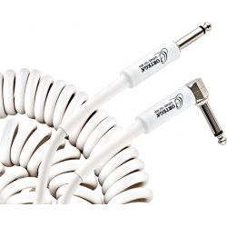 ORTEGA ORCCI-30WH COILED CABLE STRAIGHTANGLE WHITE