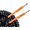 ORTEGA ORCCIS-30BK COILED CABLE STRAIGHTSTRAIGHT BLACK