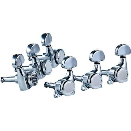 ORTEGA OTMLOCK33-CR GUIT. LOCKING MACH. 3+3, CHOME