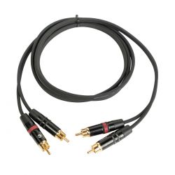 OQAN CABLE SEÑAL QABLP 2RCA - 1,5 - 2RCA YG BK