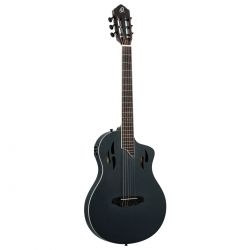 ORTEGA TOURPLAYER GUITAR, SPRUCE TOP, BLACK, BAG