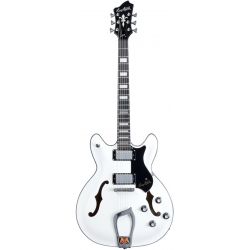 HAGSTROM ELEC. GUITAR. VIKING - WHITE GLOSS, CONTOURED PLY-