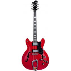 HAGSTROM ELEC. GUITAR. VIKING - WILD CHERRY TRANSPARENT, CO