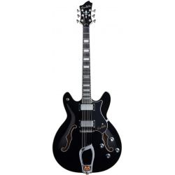 HAGSTROM ELEC. GUITAR. VIKING - BLACK GLOSS, CONTOURED PLY-