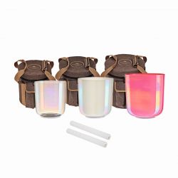 SONIC ENERGY ESSENCE CRYSTAL SING.BOWL SET E4B3G3, ECSBSETEBG