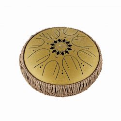 SONIC ENERGY 10 OCTAVE STEEL TONGUE DRUM, C MAJOR,GOLD MOSTD3G