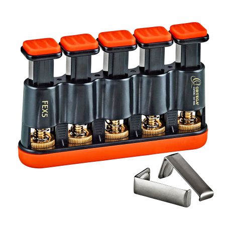 ORTEGA 5 PISTONS FINGER TRAINER ORANGE BLACK