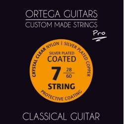 ORTEGA NYLON GUITAR STRINGS, 7STRING, BARITON SCALE NYP7
