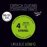ORTEGA UKSBK-SOCC-LG UKE STRINGS, SELECT, BLACK, SOPCONC