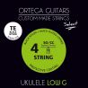 ORTEGA UKSBK-TE-LG UKE STRINGS, SELECT, BLACK, TENOR