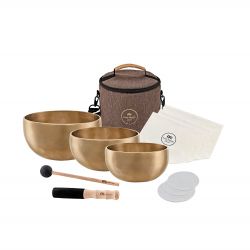 SONIC ENERGY SB-Y1 YOGA NIDRA SINGING BOWL SET, 3 PCS.