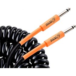 ORTEGA ORCCIS-30BK COILED CABLE STRAIGHTSTRAIGHT BLACK