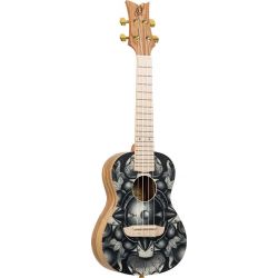 ORTEGA ART S. AC CONCERT UKELELE SPRUCECATALPA BIRDS