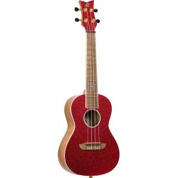 ORTEGA ELEMENT S. AC CONCERT UKELELE SPRCCATALPA RED