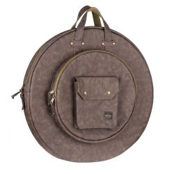 MEINL MVHC22DB 22 VINTAGE HYDE CYMBAL BAG, DARK BROWN
