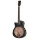 ORTEGA B-STOCK RESONATOR GUITAR,SAT BLACK,LEFT-HAND RRG40