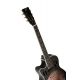 ORTEGA B-STOCK RESONATOR GUITAR,SAT BLACK,LEFT-HAND RRG40