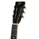 ORTEGA B-STOCK RESONATOR GUITAR,SAT BLACK,LEFT-HAND RRG40