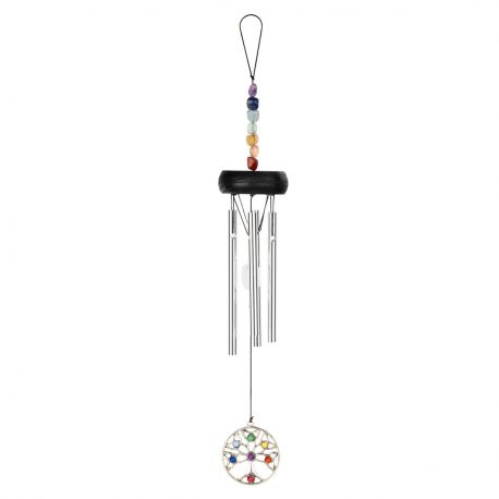 SONIC ENERGY MINI CHAKRA CHIME 12, TOL, SILVER TOLCC12MINI