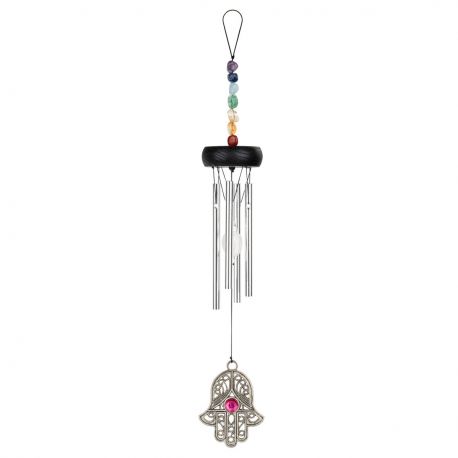 SONIC ENERGY MINI CHAKRA CHIME 12, HAMSA, SILVER HCC12MINI