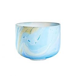 SONIC ENERGY 10 MARBLE CRYSTAL SING.BOWL,LIGHT BLUE, MCSB10G