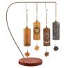 SONIC ENERGY CBCS4SET COSMIC BAMBOO CHIME SET, 4 PCS., STAND